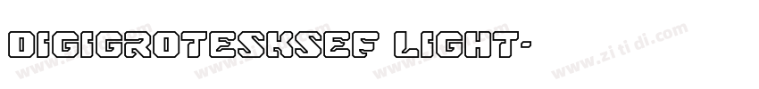 DigiGroteskSEF Light字体转换